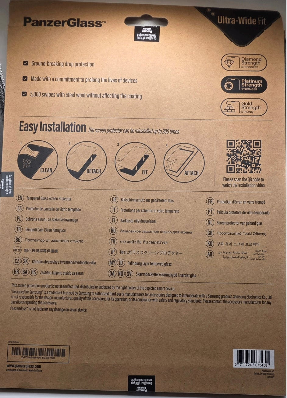 PanzerGlass para Samsung Galaxy Tab A9+ | Proteção Ultra-Wide Fit