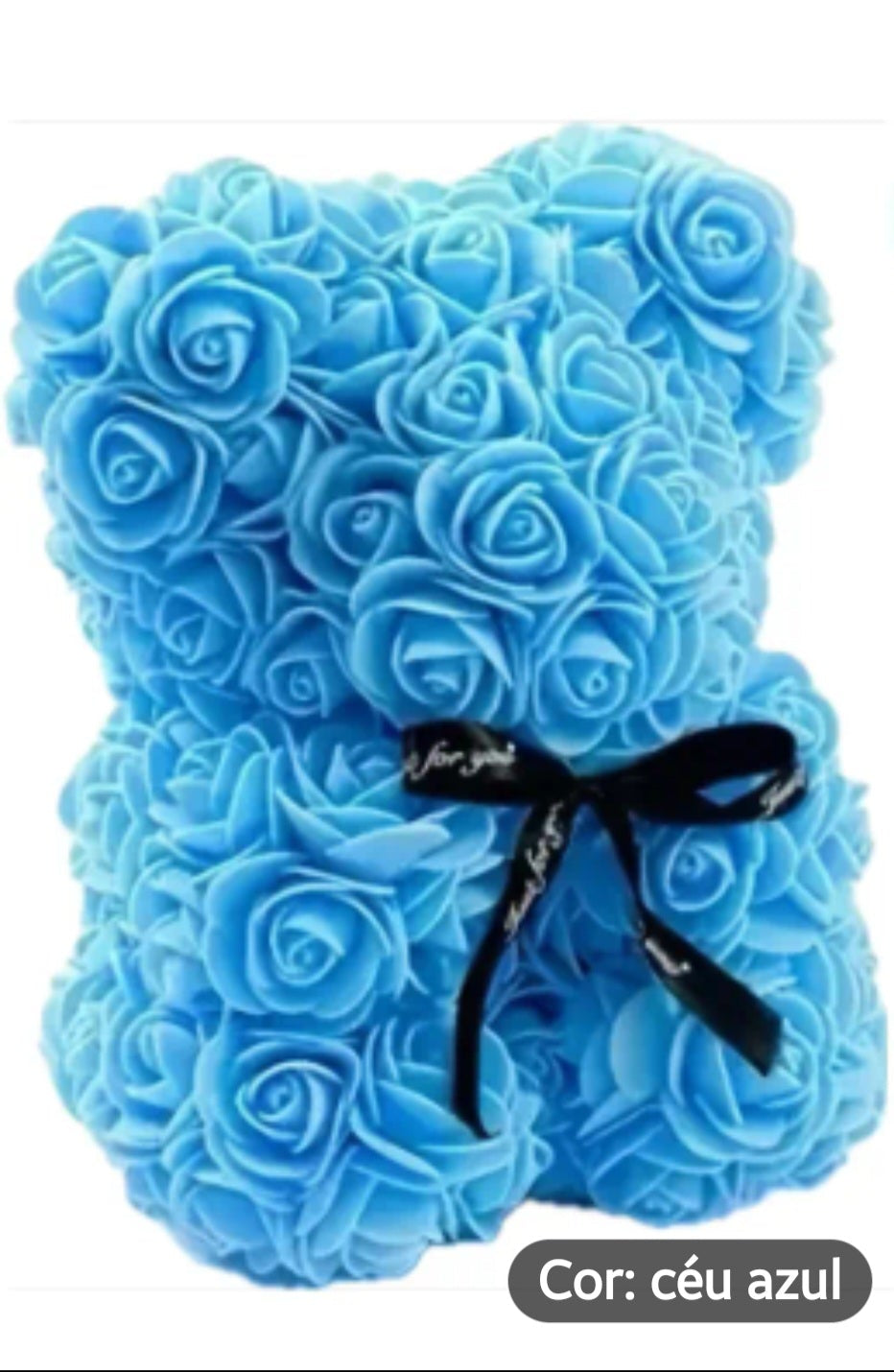 Urso de rosas Azul bebe