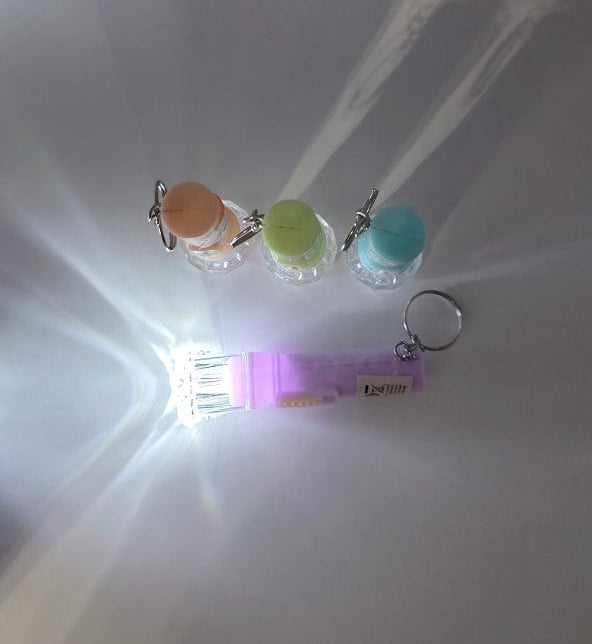 Porta-chaves Mini Lanterna LED / Mini LED Taschenlampe Schlüsselanhänger.