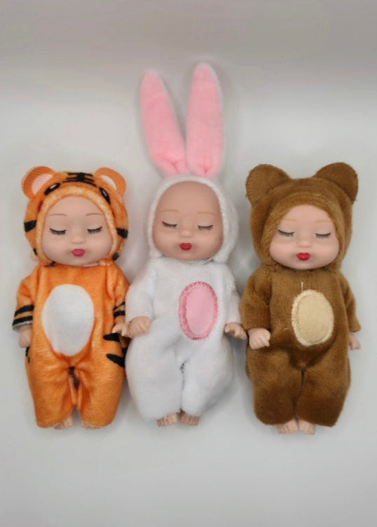 Coleção Baby Dolls Animais – Conjunto Encantador (6 Unidades)