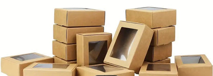 Caixa Kraft Premium com Janela Transparente – Personalize o seu Presente🎁Kraftpapier-Geschenkbox mit Sichtfenster – Personalisieren Sie Ihr Geschenk