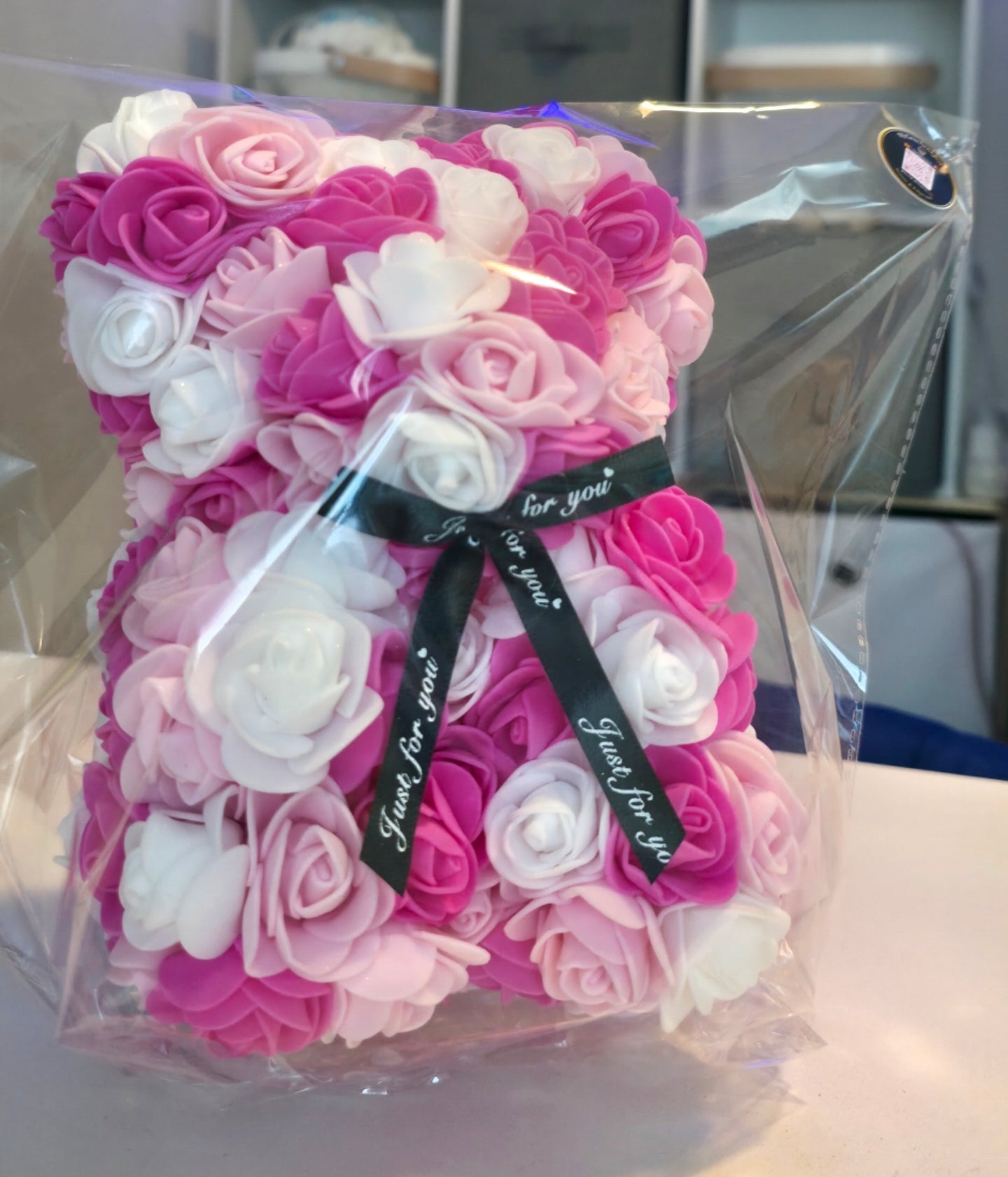 Ursos de rosas perfumados e com gliter( diversos)|Duftende Rosenbären mit Glitter(diversen)