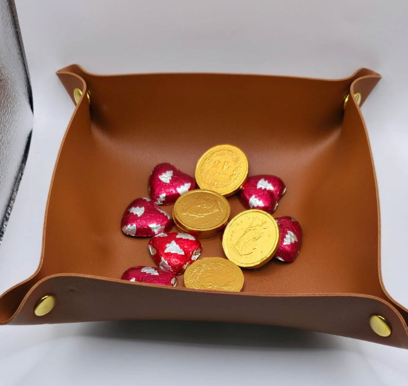 Bandeja Organizadora em Pele Sintética/ Schreibtisch-Organizer aus Kunstleder