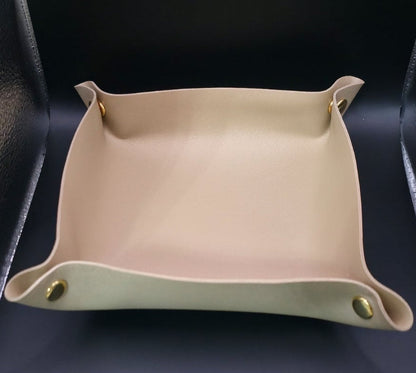 Bandeja Organizadora em Pele Sintética/ Schreibtisch-Organizer aus Kunstleder