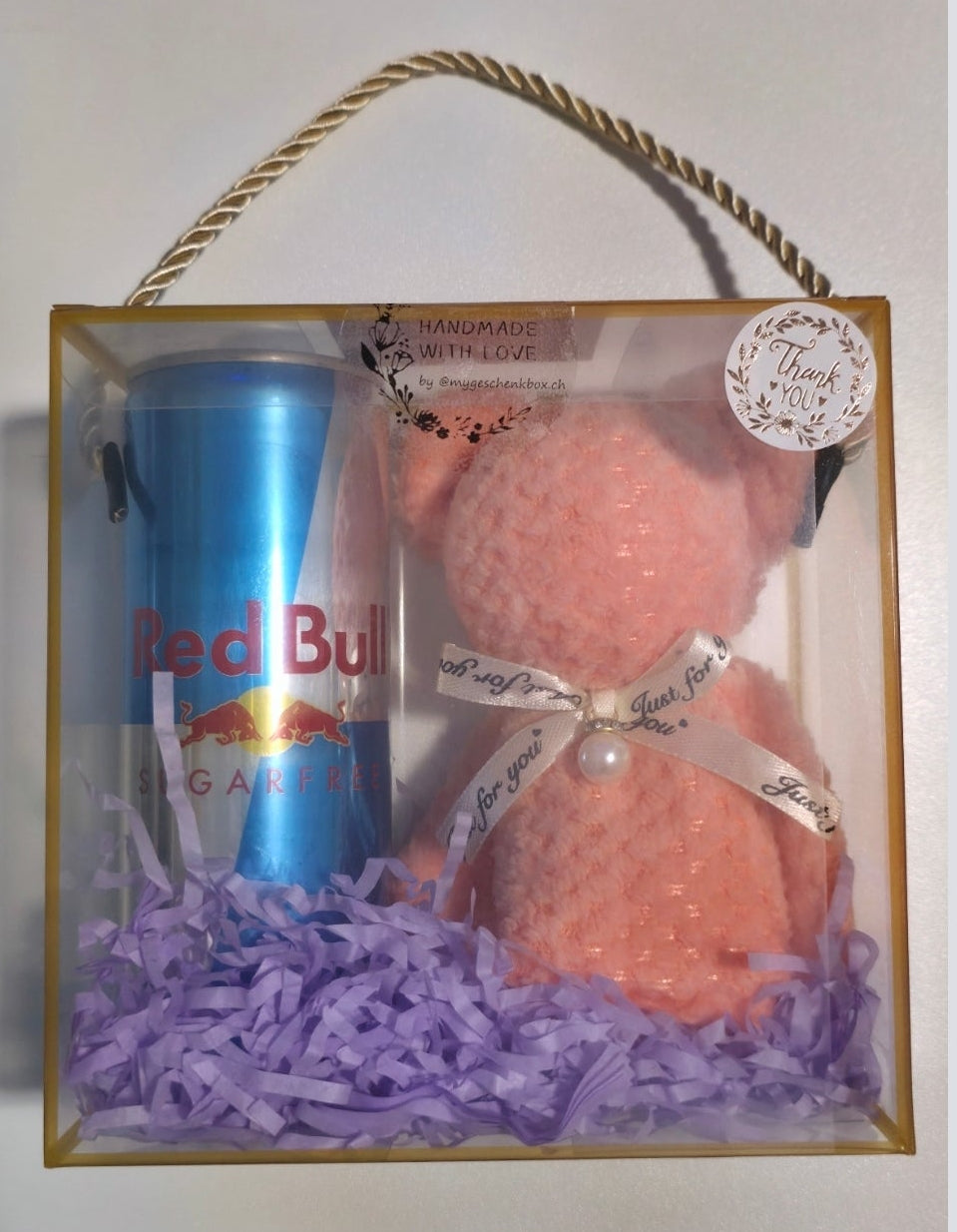 Kit Presente Criativo - Bebida + Ursinho de Toalha (Várias Opções)