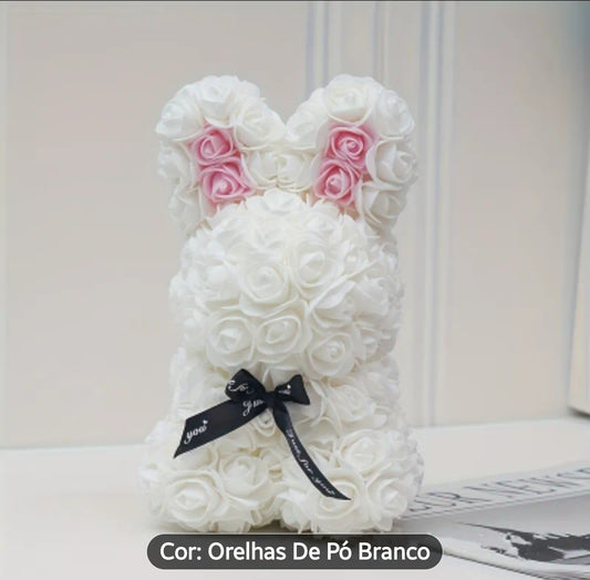Mygeschenkbox Rose Bunny: Blaue Edition mit Glitzer & Duft | Coelhinho de Rosas: Edição com Brilho e Aroma