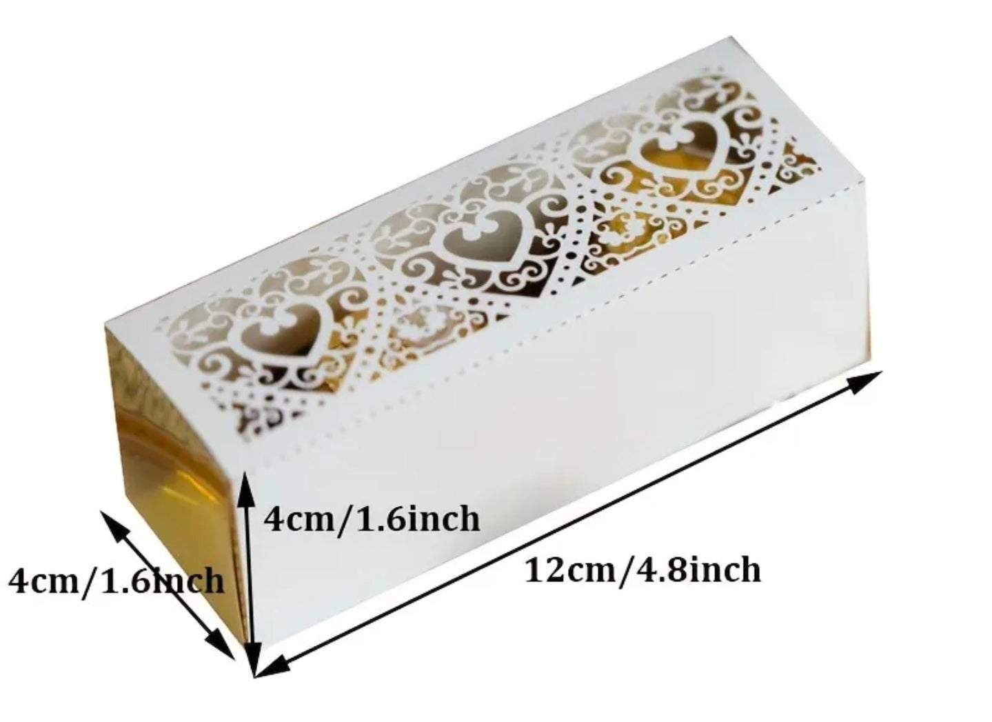 💎Caixa de Luxo Dourada com Corte a Laser – Edição Especial (12 x 4 x 4 cm)💎Luxus-Geschenkbox in Gold mit Laserschnitt – Sonderedition (12 x 4 x 4 cm)