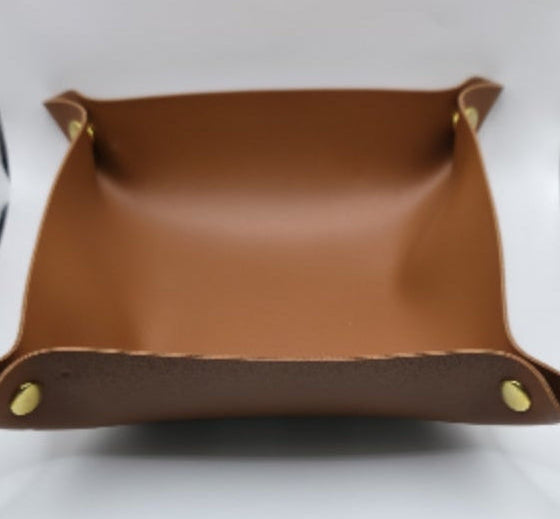 Bandeja Organizadora em Pele Sintética/ Schreibtisch-Organizer aus Kunstleder